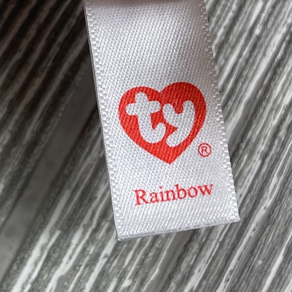 BEANIE BOOS Rainbow Poodle Stuffed Animal - NWT’s - Picture 8 of 10